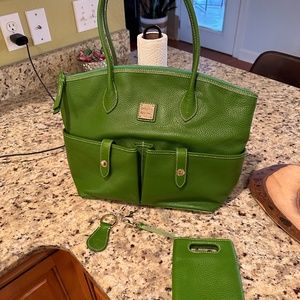 Green leather Dooney and Bourke
